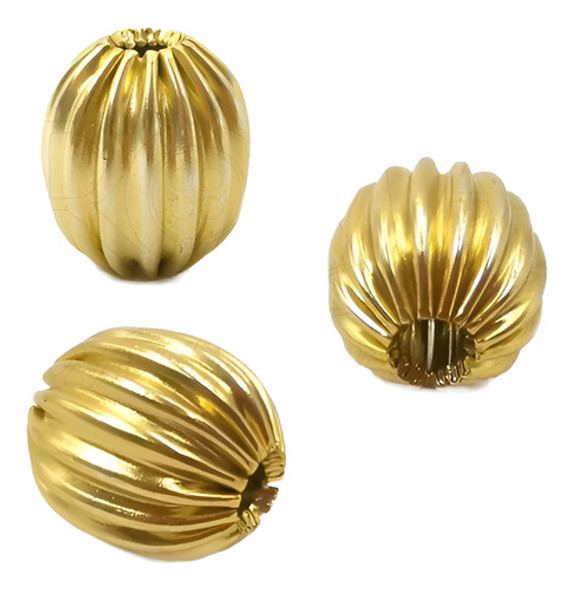 Ponteira Bolinha Frisada 0536 11mmx13mm C/50un Ouro 08 0