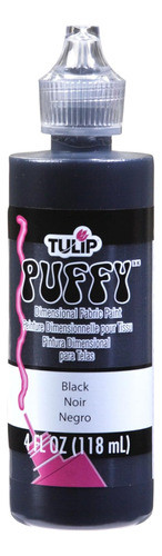 Pintura Para Tela Dimensional Tulip 118ml Negro Puffy 0