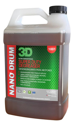 Desengrasante Super Concentrado Para Uso Intensivo - 3d 0