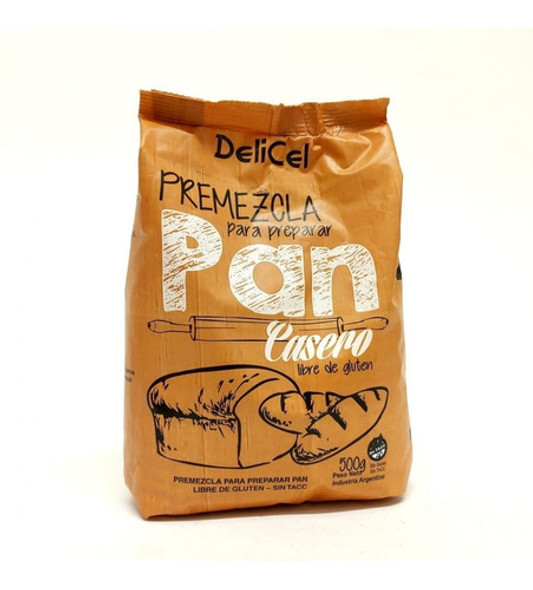 Premezcla Delicel Para Pan 500 Gr Sin Tacc 0 Premezcla Delicel Para Pan 500 Gr Sin Tacc 0