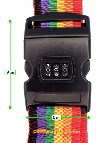 Correa Con Candado Para Valijas Seguridad Evita Robo. 1