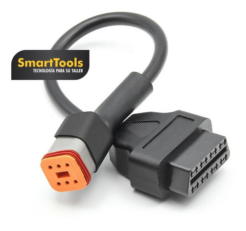 Adaptador Scanner Harley Davidson 6 Pines A Obd2 Moto 0