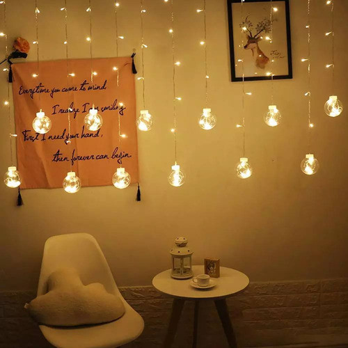 Guía Luces Led Cálida 12 Globos 2.5 X 1  Deconamor Regalos 1
