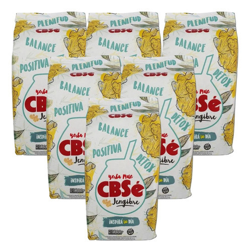 Yerba Mate Cbsé Jengibre 500gr X 6 0