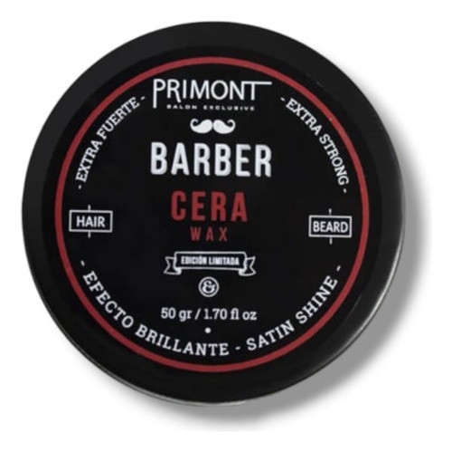 Kit X6 Primont Barberia Pomada Cera Barberia Mate Brillo 1