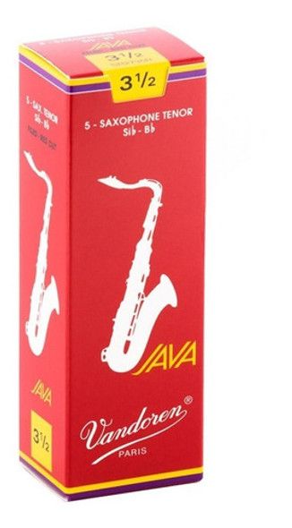 Cañas Vandoren Java Red Cut Para Saxo Tenor 3.5 0