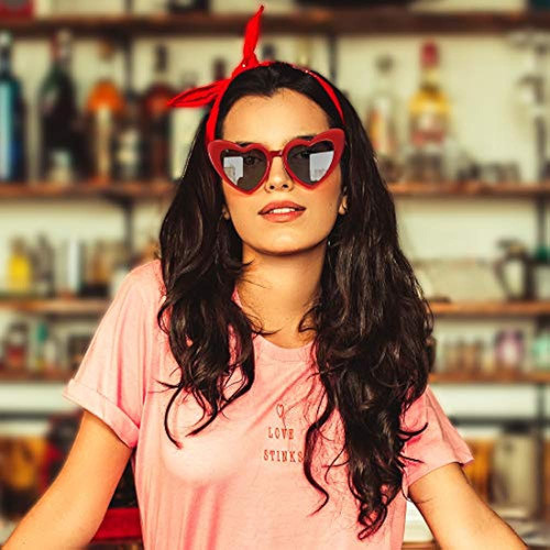 Gafas De Sol Con Forma De Corazón Para Mujer Color Negro Ros 1