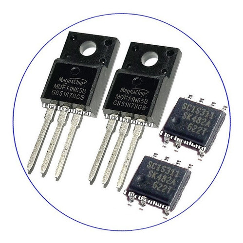 2 X Combo Ssc1s311 + Mdf11n65b Sc1s311 1s311 + 11n65 11n65b 0