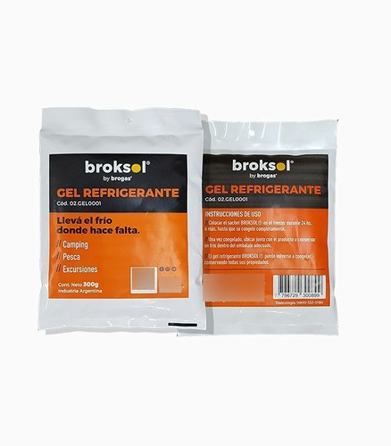 Gel Refrigerante Sachet Heladera Brogas 300gr Premium 0