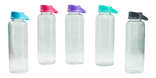 50 Botella Deportiva Plastica 750ml Logo Vinilo Empresa 1