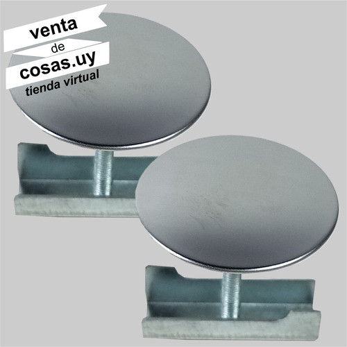 Kit 2 Tapa Huecos Acero Inoxidable Brillante Para Piletas 1