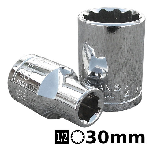 Bocallave Estriada 1/2 30mm Crossmaster 0