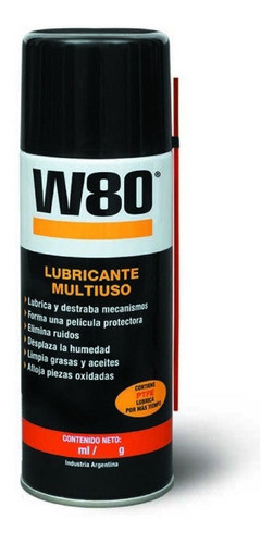 Lubricante Aero Multiuso Con Teflon Aceite W80 250ml 168gr 0