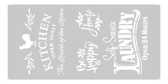 Stencil Eq Arte 30 X 60 - Kitchen (1308) 0