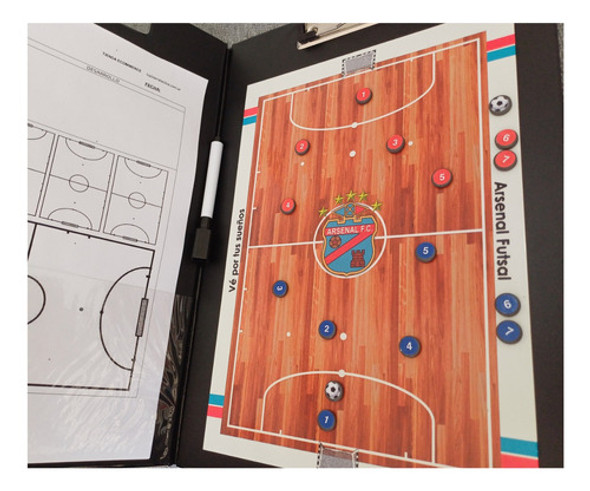 Pizarra Futsal Personalizada Magnetica Con Carpeta 1