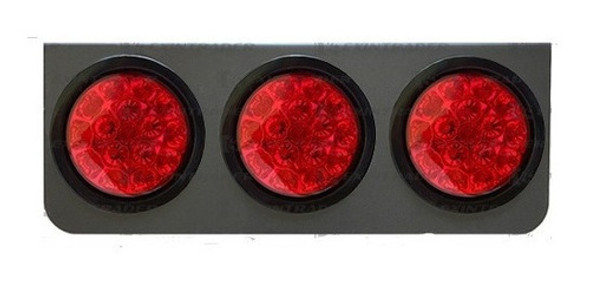 Faro Led Trasero Rojo 3 Marias 12v 0