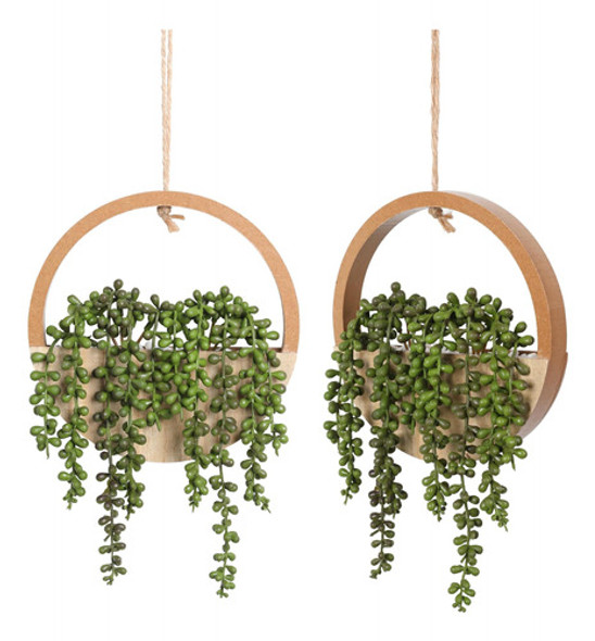 Floweroyal 2 Plantas Colgantes Suculentas Artificiales 12,2 0