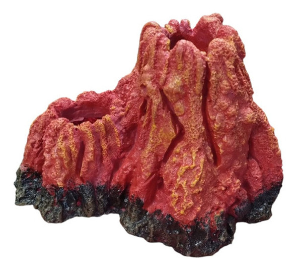Adorno Resina Volcán Cubre Pico Pecera Acuario 0 Adorno Resina Volcán Cubre Pico Pecera Acuario 0