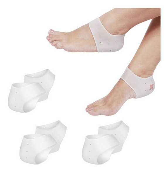 Talonera Talón Tobillera Almohadilla Pie Gel Silicona 4 Par 0 Talonera Talón Tobillera Almohadilla Pie Gel Silicona 4 Par 0