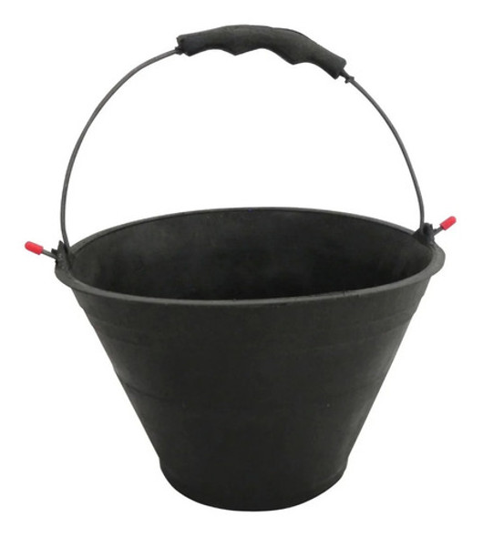 Balde Albañil Plastico Reforzado Obra Manija Plastica X40 1