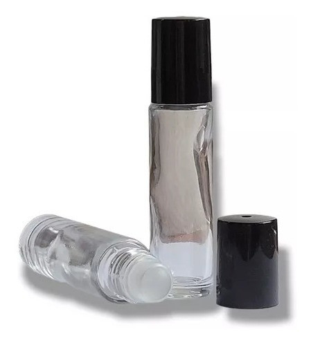 50 Envases Vidrio X 10 Cc Cristal Con Roll On Y Tapa 1