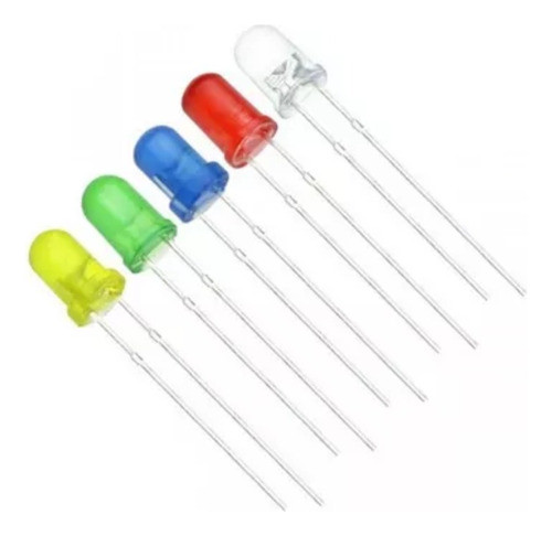 Led De 5 Mm Diodo Emisor De Luz Redondo Pack X 100unid 0