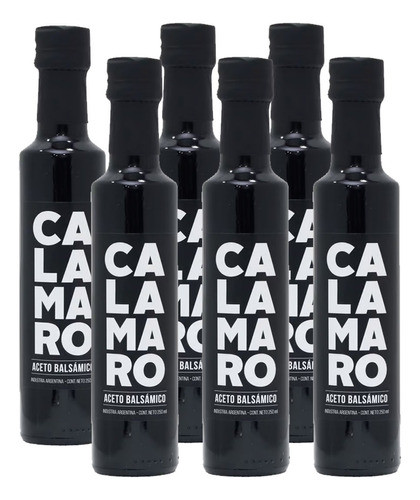 Combo 6 Botellas Aceto Balsamico Laur Calamaro Arbequina 250 0