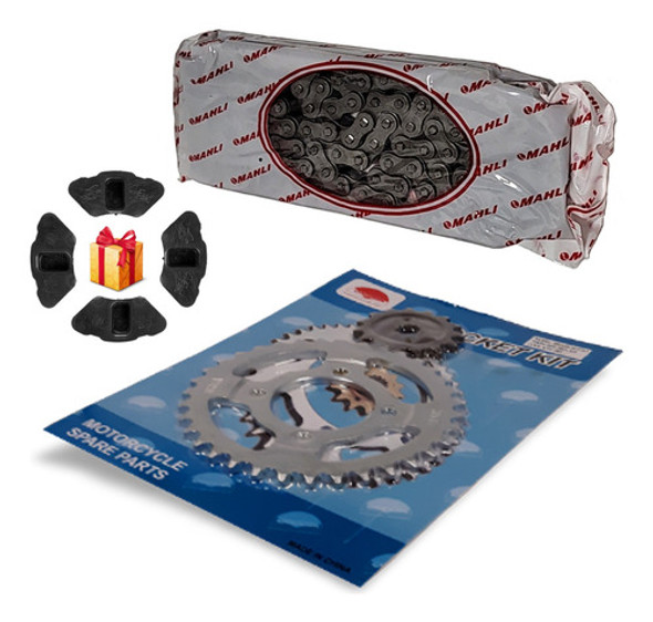Kit Transmision Zanella Zb 125 + Gomas Maza De Regalo 0