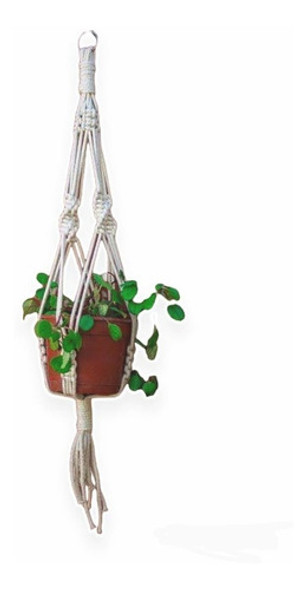 Porta Macetas Colgante En Macramé 0
