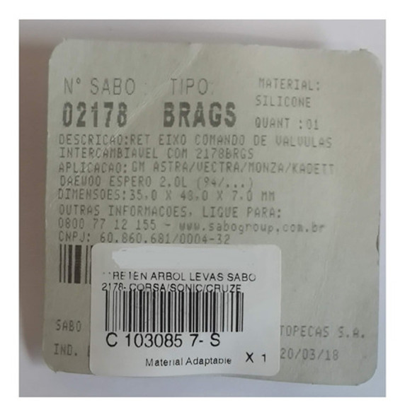 Reten De Arbol De Leva Chevrolet Corsa 2 Meriva Spin Cobalt 1 Reten De Arbol De Leva Chevrolet Corsa 2 Meriva Spin Cobalt 1