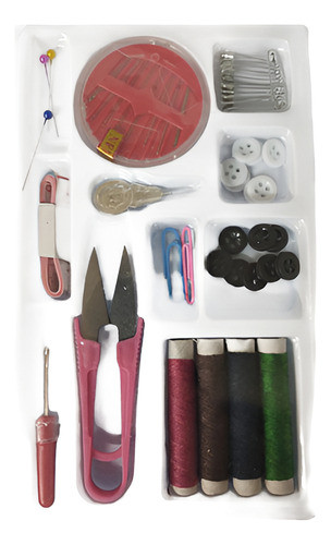 Set Costurero Con Agujas, Hilos, Corta Hilacha Etc 0