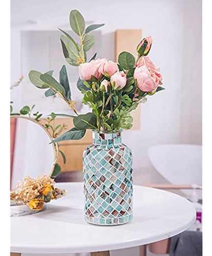 Florero De Mosaico Clásico Para La Decoración Del Hogar, 8? 0