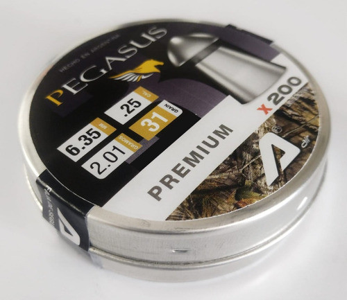 Balín Pegasus 6.35 Sob Calib 31 Grain X 200u 1 Lata Nuevo! 1