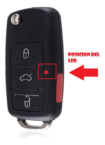 Carcasa Llave Compatible Con Bora 3bot+panic Led En El Medio 1