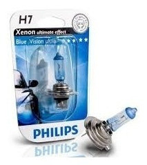 Lampara H7 Blue Vision Alemanas Philips 4000k 12972 X 2unid 1