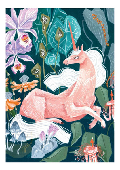 Kit De Pintura Diamantes 30x40 Unicornio Rosa 0