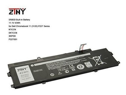 Zthy 5r9dd Builtin Bateria Para Dell Chromebook 11 3120 P22t 1