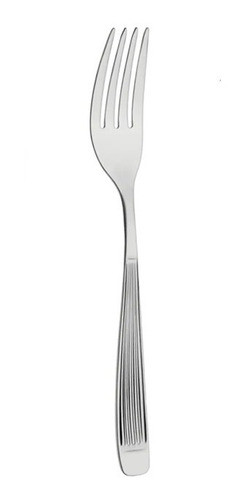 Tenedor De Postre Acero Inoxidable Rayado Mesa X6 0