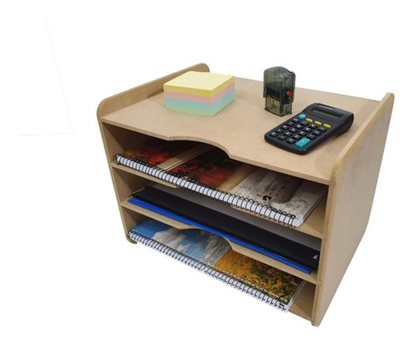 Organizador De Escritorio En Fibrofacil Modelo 4 0