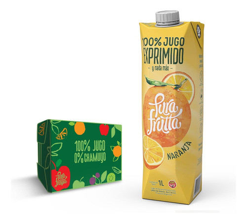 Jugo Natural Pura Frutta Naranja - 8 Unidades 0