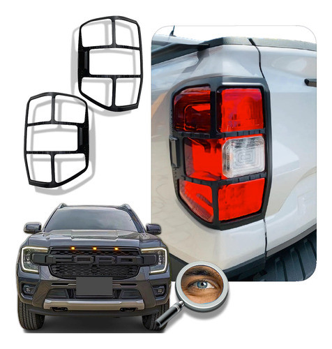 Ranger 2023+ Aros Negros Raptor Luces Traseras Tuningchrome 0