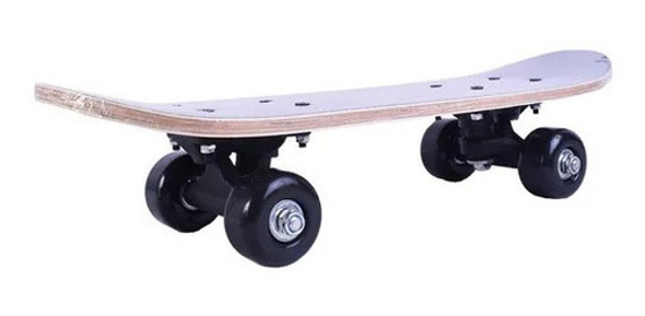 Skate Patineta Mini Doble Cola Lija Completa 0