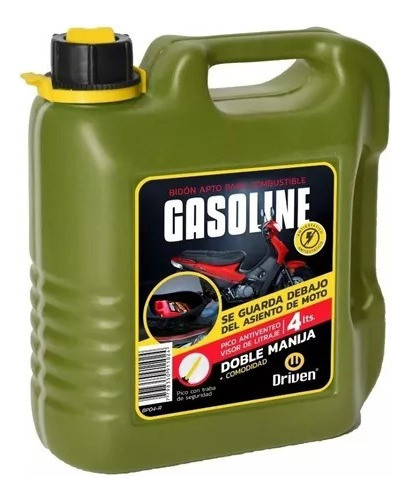 Bidon Homologado Verde Combustible 4l Pico Driven Pico 0