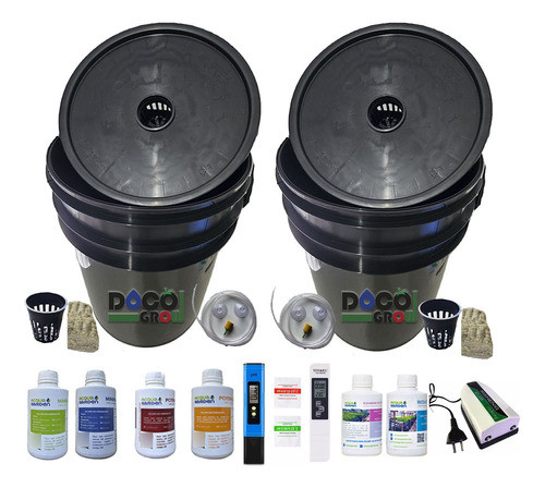 Kit Hidroponia Dwc Cultivo Balde 20l X 2 - Completo! 0