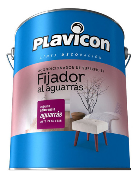 Fijador Al Aguarrás Acondicionador De Sup. X 4 Lt Plavicon 0