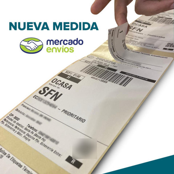12 Rollos De Etiquetas Térmicas Troqueladas De 100x190mm 1
