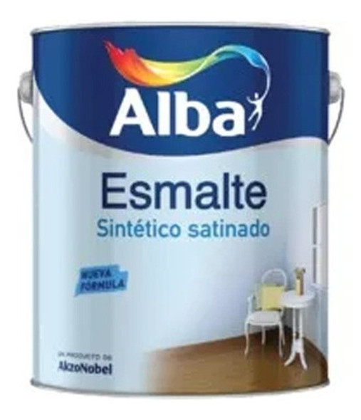 Esmalte Sintetico Alba Standard Blanco Satinado 4 L Protecci 0