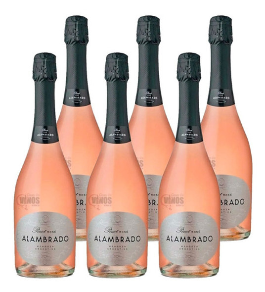 Espumante Alambrado Pinot Rose 750ml Caja X6 Unidades 0 Espumante Alambrado Pinot Rose 750ml Caja X6 Unidades 0
