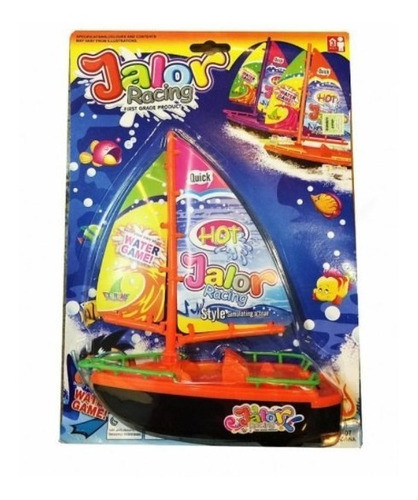 Velero Barco A Pila Para Agua 20cm Jugueteria Bloque 0