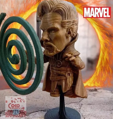 Dr. Strange Porta Espiral Marvel Super Heroe Impresion 3d 1